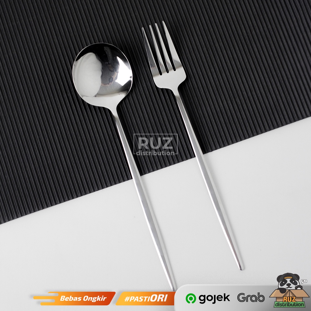 Sendok Garpu Korea Stainless Sujeo Set Makan / Sendok Korea Premium