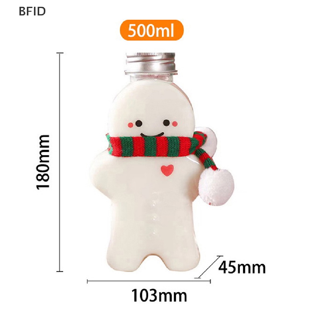 [BFID] Kreatif Gingerbread Man Xmas Tree Lucu Bentuk Beruang Gelas Minuman Plastik Dekorasi Natal Christma Hadiah Mainan Anak [ID]