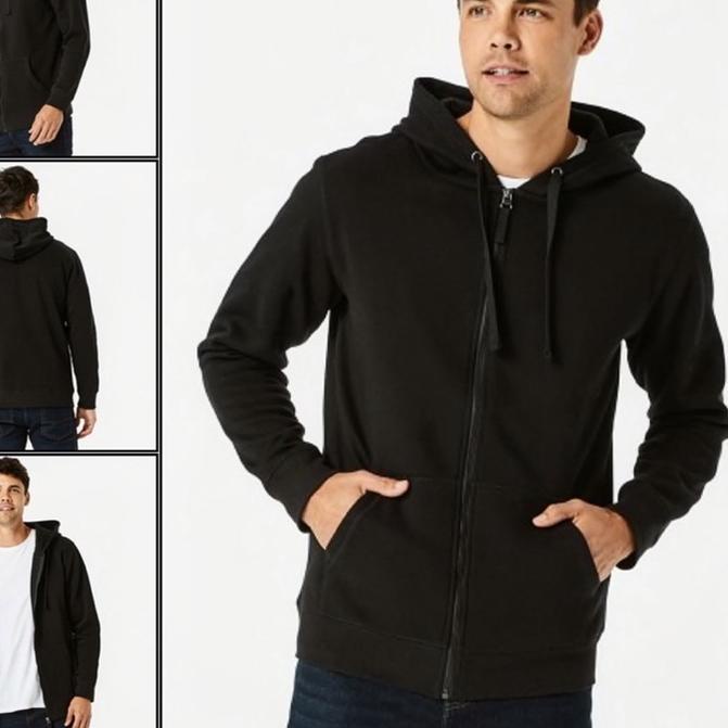 ➥☈✥ Jaket Anko Zip Up Through Hoodie (2 Colours) Paling Popular