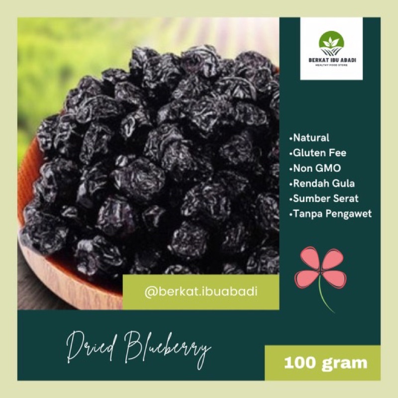 

Dried Bluberry 100gr / Blueberry Kering 100gram