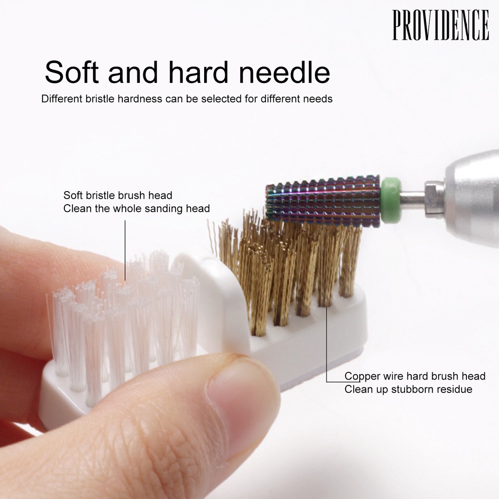 Providence Manicure Drills Brush Lembut Elastisitas Tinggi Anti Gores Kawat Tembaga Penggunaan Ganda Mesin Manicure Listrik Bor Gerinda Kepala Sikat Kuku Aksesoris