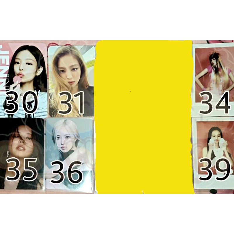Photocard Polaroid Benefit Ktown Album Only Oreo x Blackpink 02 Jennie Rose Lisa Jisoo Box Born Pink