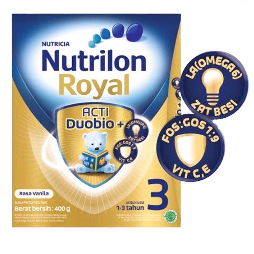 

Nutrilon Royal 3 Vanila / Madu 400gr / Toko Susu Lengkap Murah