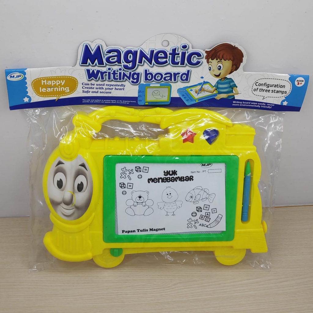 Mainan Edukasi Papan Tulis Magnet Drawing Board Magnetic Kereta Thomas