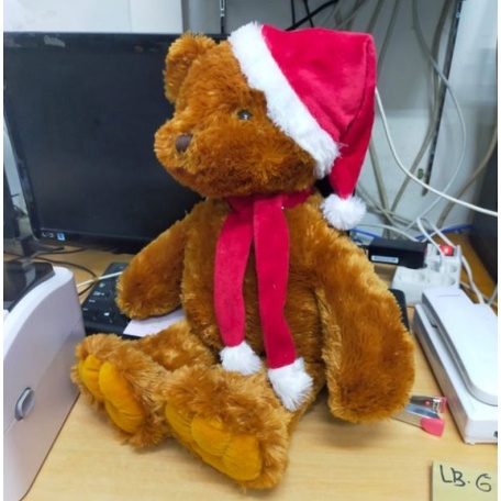 Boneka Bear Natal Size 14&quot;/50cm/kado natal/hiasan natal/Accesoris natal/teddy bear chrismast/