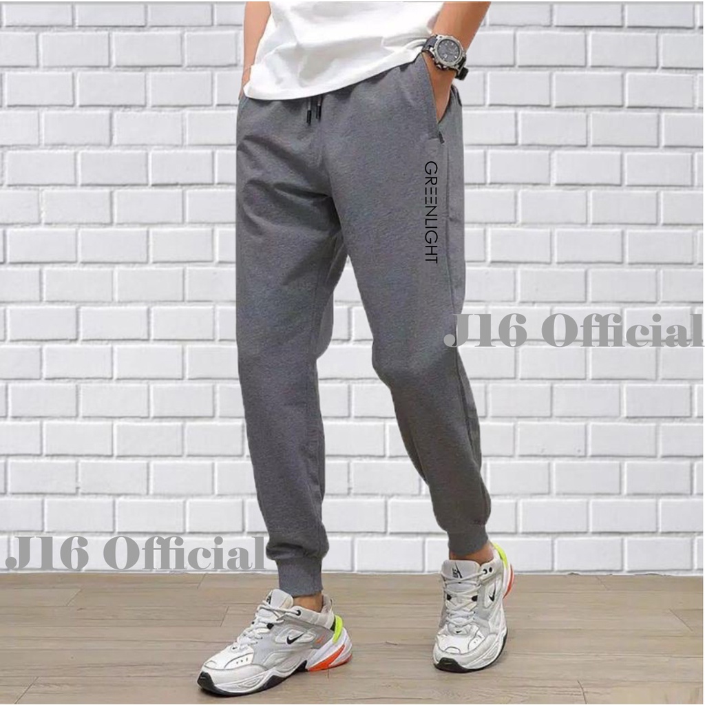 GREENLIGHT Celana Jogger PREMIUM Sweatpants Pria Wanita Training Panjang Olahraga Outdoor