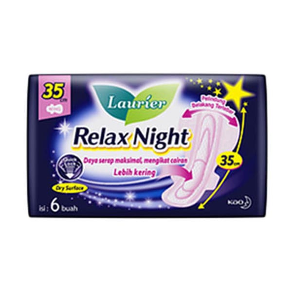 PEMBALUT WANITA KHUSUS MALAM LAURIER 35CM 6`S RELAX NIGHT_Lynn Design