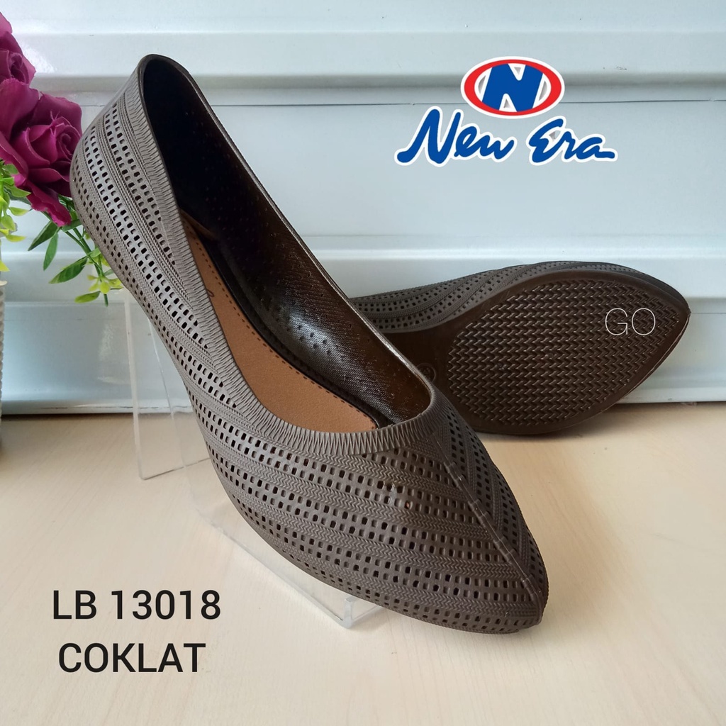 BB NEW ERA LB 13018 Sepatu Slip On Wanita Karet TERBARU Original Murah