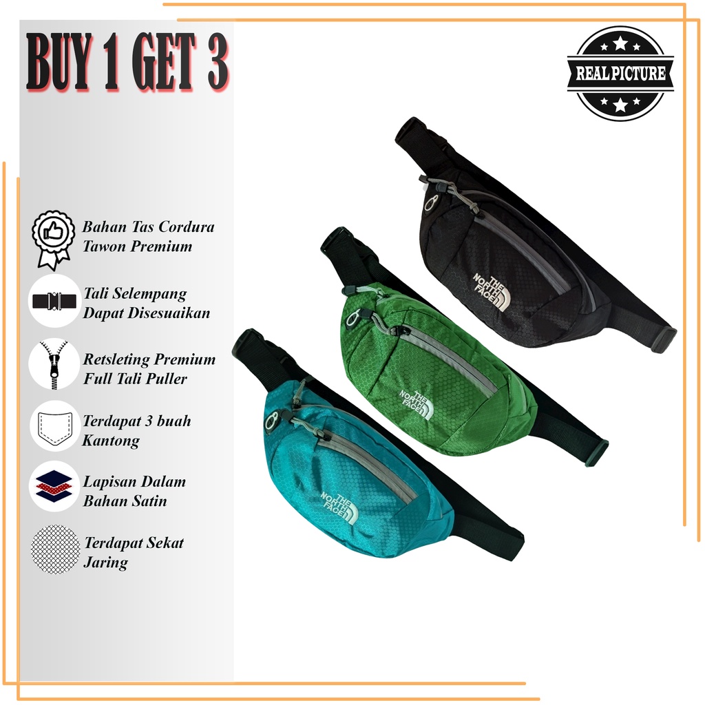 Tas Waist Bag Slempang Slingbag Buy 1 Get 3 Waistbag Tas Selempang Distro Buy 1 Get Free
