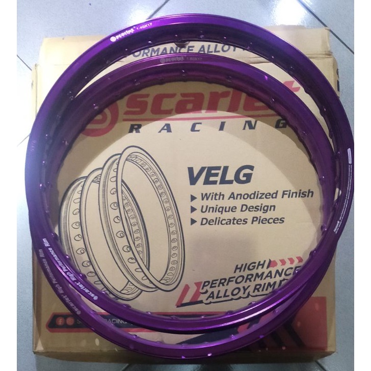 VELG SET SCARLET 140 + 160  RING 17 HOLE 36 TYPE WR