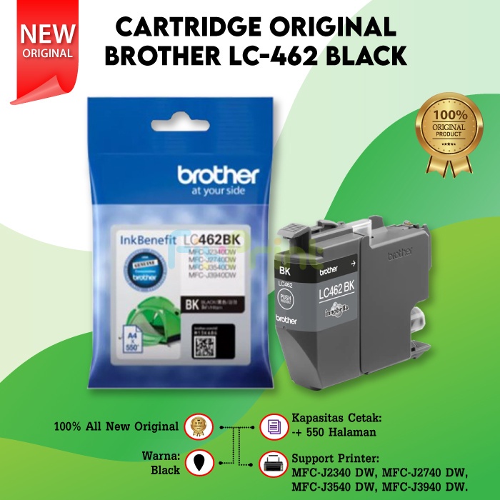 Cartridge LC 462 Tinta Printer MFC J2340 MFC J2740 MFC J3540 MFC-J394