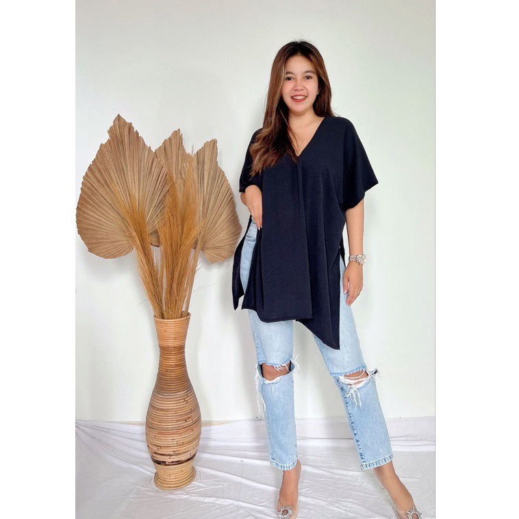 BEFAST - ZFS Atasan CLONI Rayon Diamond / LONG SQUARE ATASAN WANITA / Atasan Wanita Model Terbaru / Blouse Maxy Polos / Fashion kekinian Remaja ABG / Blouse V-neck Trendy / Terlaris / Outift Selebgram Wanita