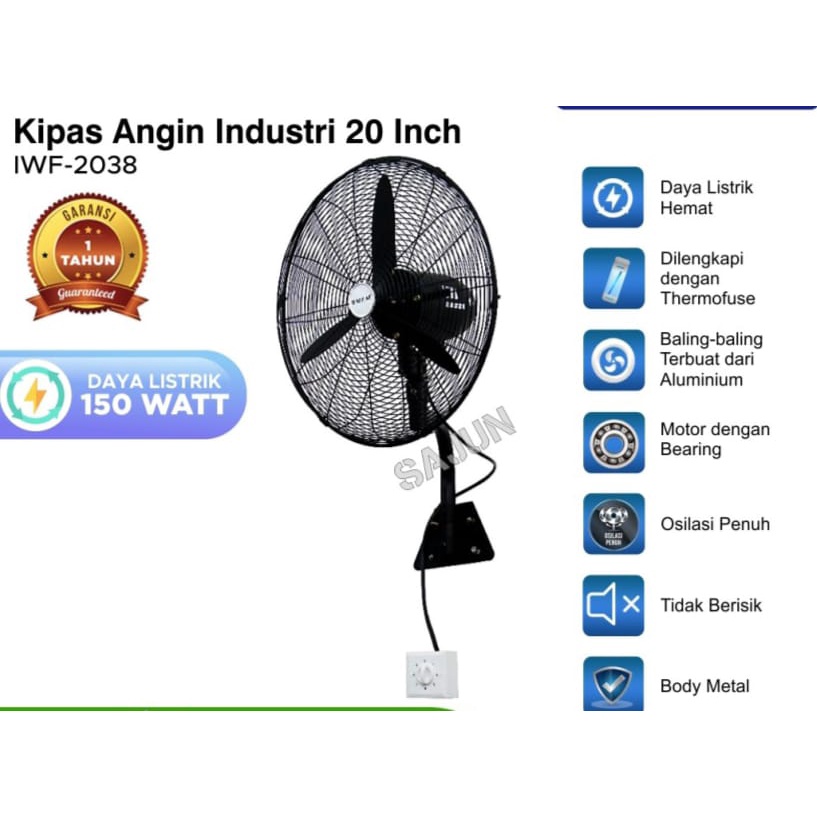 Jual Sekai Kipas Angin Dinding Industri Inch Iwf Iwf Shopee Indonesia