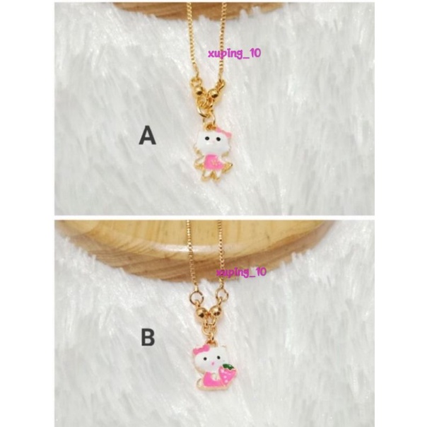 LMK06. Kalung xuping anak lapis emas Hello kitty