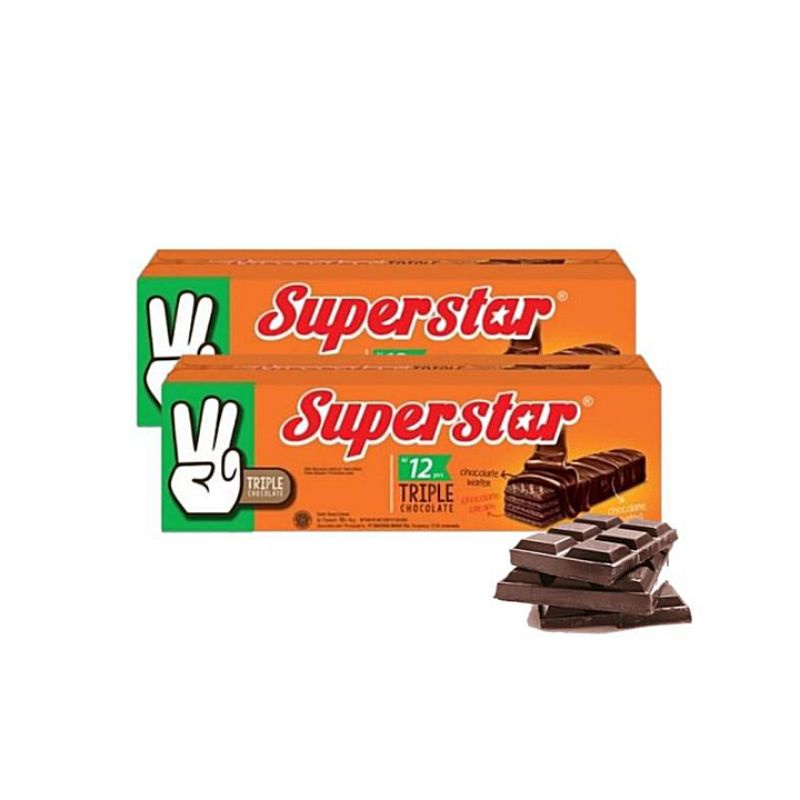 

Superstar Triple Wafer Chocolate 12 x 18 gr