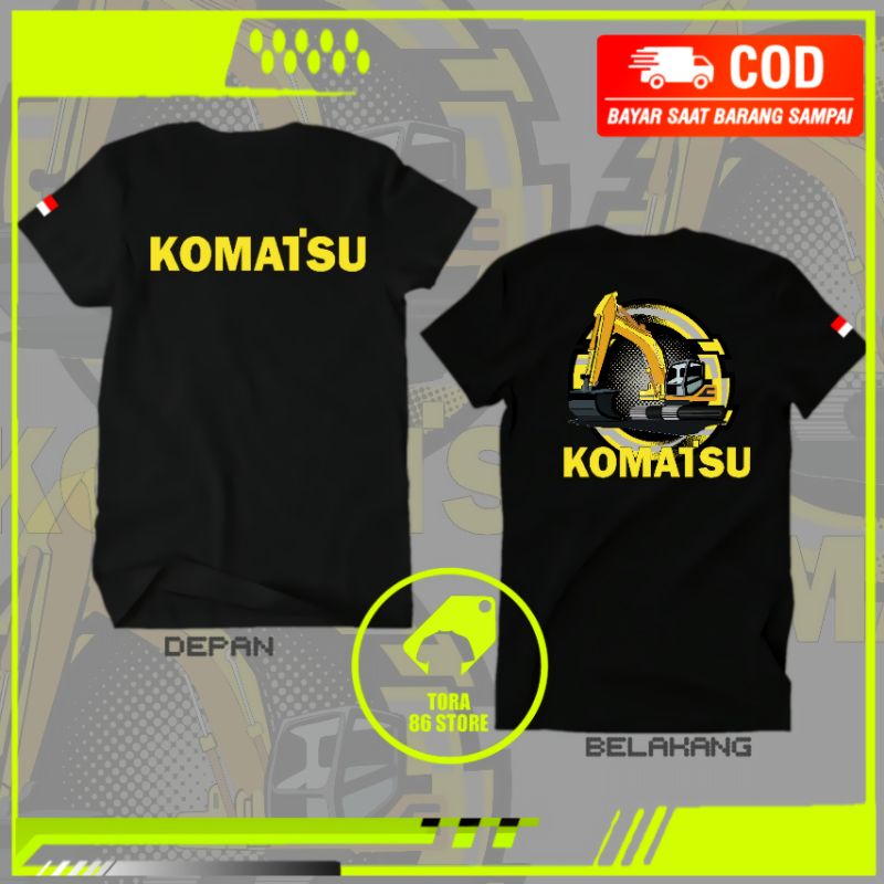 kaos alat berat excavator komatsu