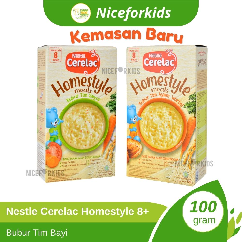 Nestle Cerelac Bubur Bayi Homestyle Meals / Bubur Tim Instan Mpasi