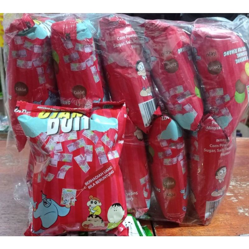 Snack viral ujan duit. Snack berhadiah uang tunai ( bila beruntung ) isi 10 pcs