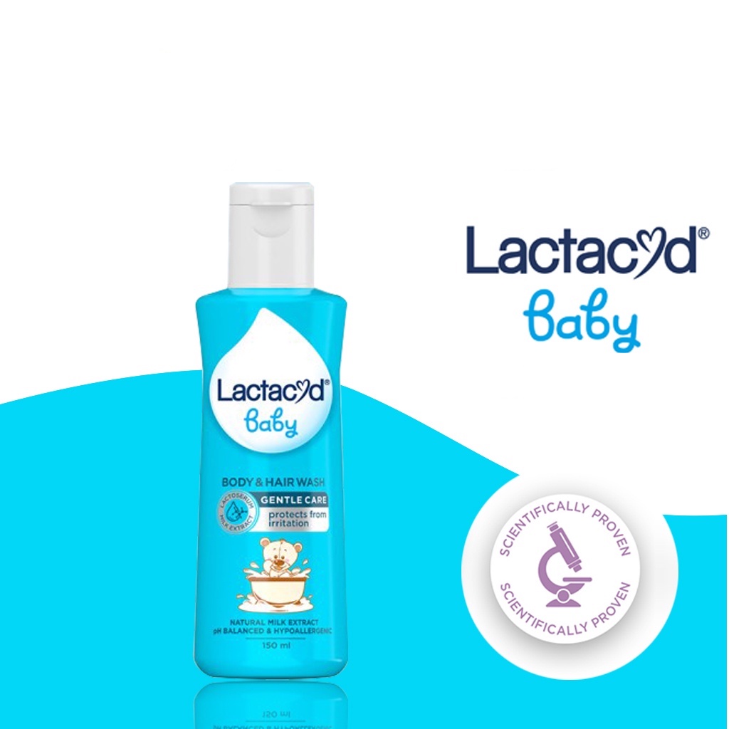 ★ BB ★ Lactacyd Baby Body &amp; Hair Wash Gentle Care - Liquid Soap 60ml - 150ml - 250ml