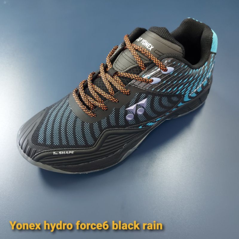 Sepatu badminton yonex hydro force 6 black rainbow