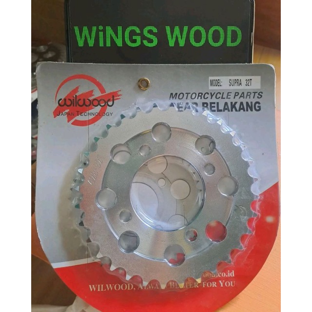 Gear Belakang 428 SUPRA 32T /Ger Belakang 428 SUPRA 32T / Gir Belakang 428 SUPRA 32T WILWOOD