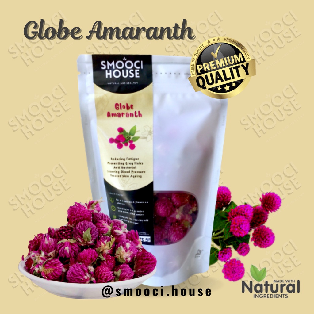 

Globe Amaranth Tea | Teh Bunga Globe Amaranth | Bunga Kenop Kering 15gr