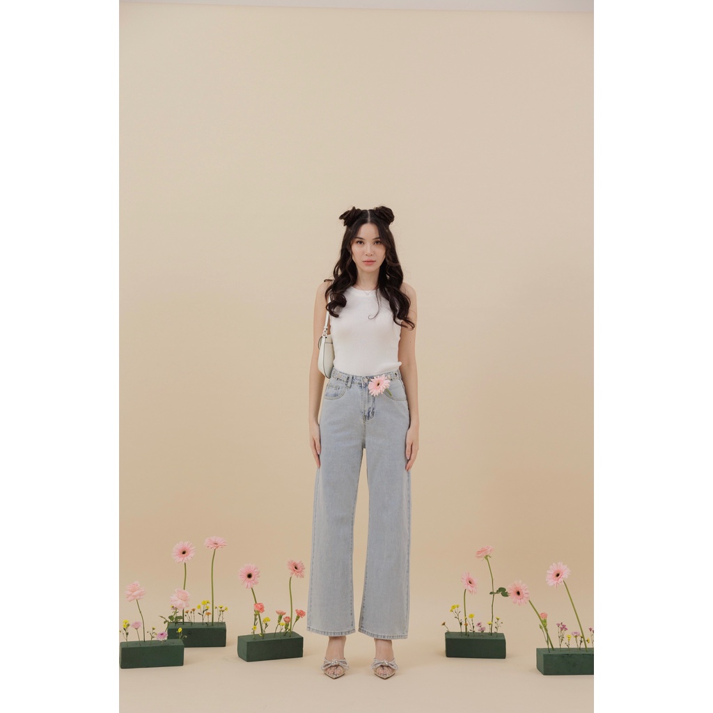 [ Marveile ] Jordyn Highwaist Jeans / Korean Jeans Wanita