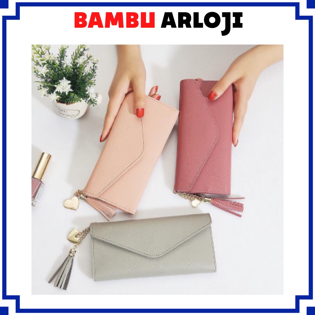 BAJ Dompet Import Dompet Panjang Lipat Wanita Trendy Murah TF085