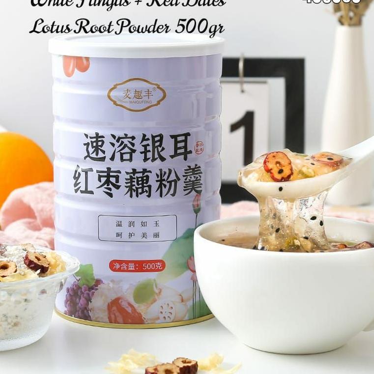 

(Y-C8C-☎) Lotus Root Powder/OUFEN/ bubur akar teratai / makanan diet sehat/ sarapan diet oufen/ chia seed /qiya seed/bubuk teratai top produk
