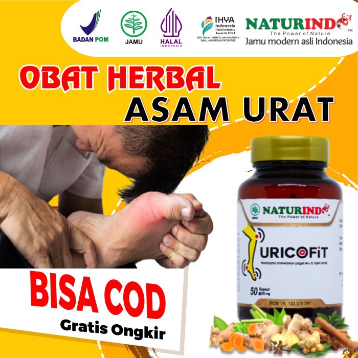 Obat Asam Urat Herbal Kaki Bengkak Nyeri Sendi Peluruh Kristal Asam Urat