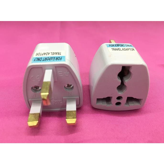 Colokan Steker Kaki 3 Travel Adaptor Singapore