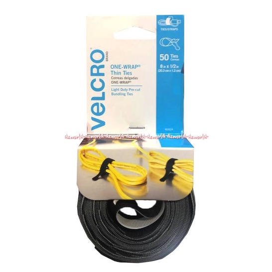 

Velcro Brand Plester Tali Pengikat Serbaguna 20cm isi 50pcs Velkro