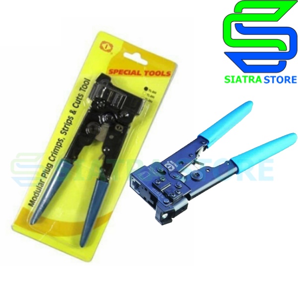 Talon TL-808 Crimping Tool Cat5 Cat.5e Model AMP Tang CRIMP STRIP CUT