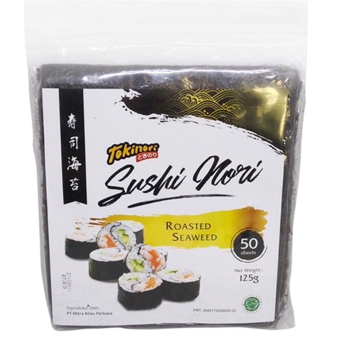 

NEW Tokinori yaki sushi nori halal mui roasted seaweed uk 21x19 50 sheet