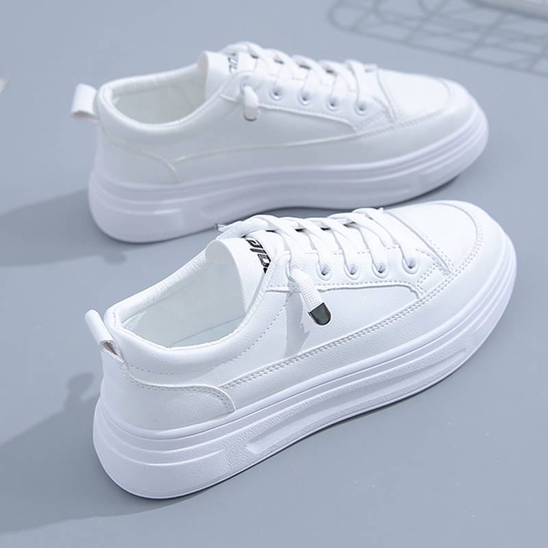 TOPGROSIR &quot;FREE BOX&quot; LV0081 Sepatu Sneakers Wanita Casual Polos Import PU