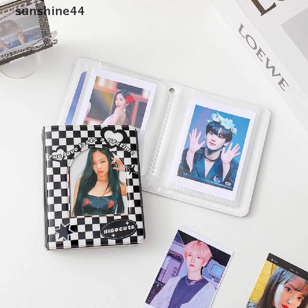 Sunshine Album Foto Polaroid 3 &quot;Gaya Retro Warna Hitam