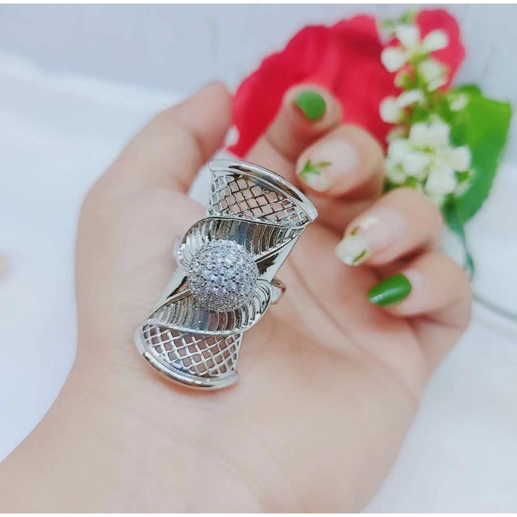 Cincin Xuping Lapis Emas 24K Perhiasan Wanita Jewelry K030