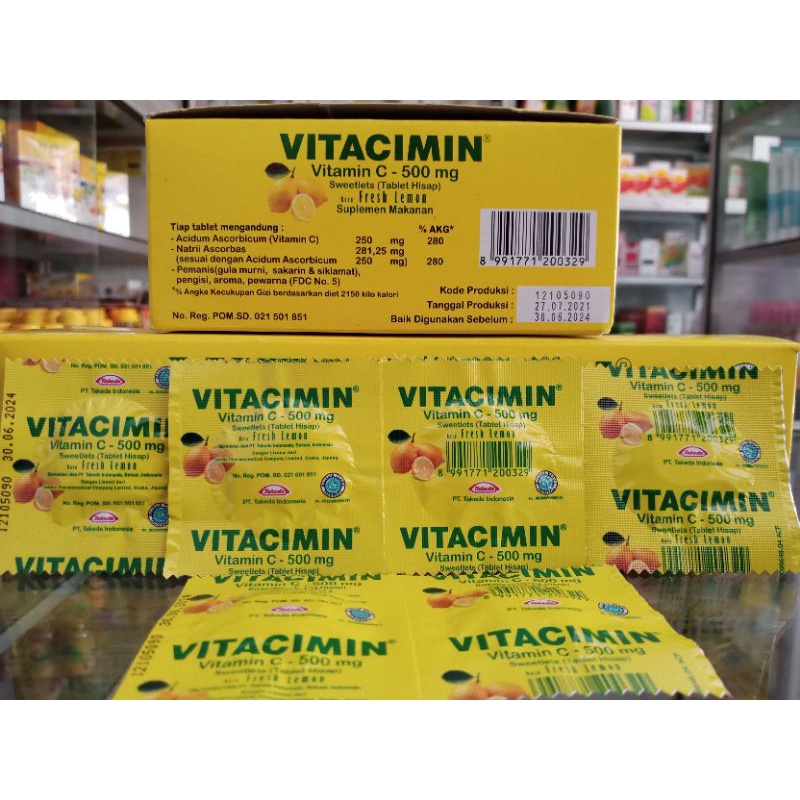 Vitacimin Strip Isi 2 Tablet Hisap - Vitacimin C