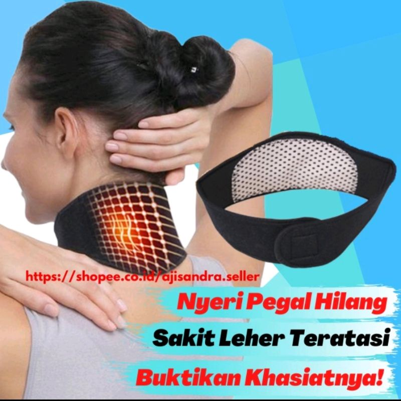 Terapi leher Neck magnetic T care batu Tourmaline ( memperlancar peredaran darah)