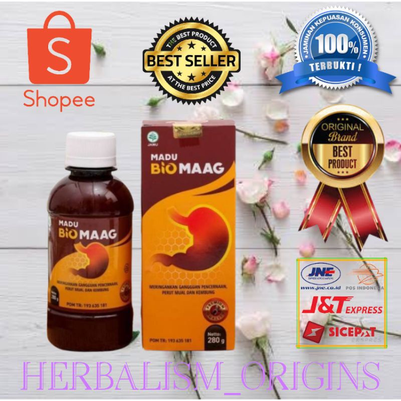 MADU BIO MAAG OBAT ASAM LAMBUNG MAAG KRONIS MADU BIO MAAG ASLI ORIGINAL SUDAH BPOM ISI 280 GRAM