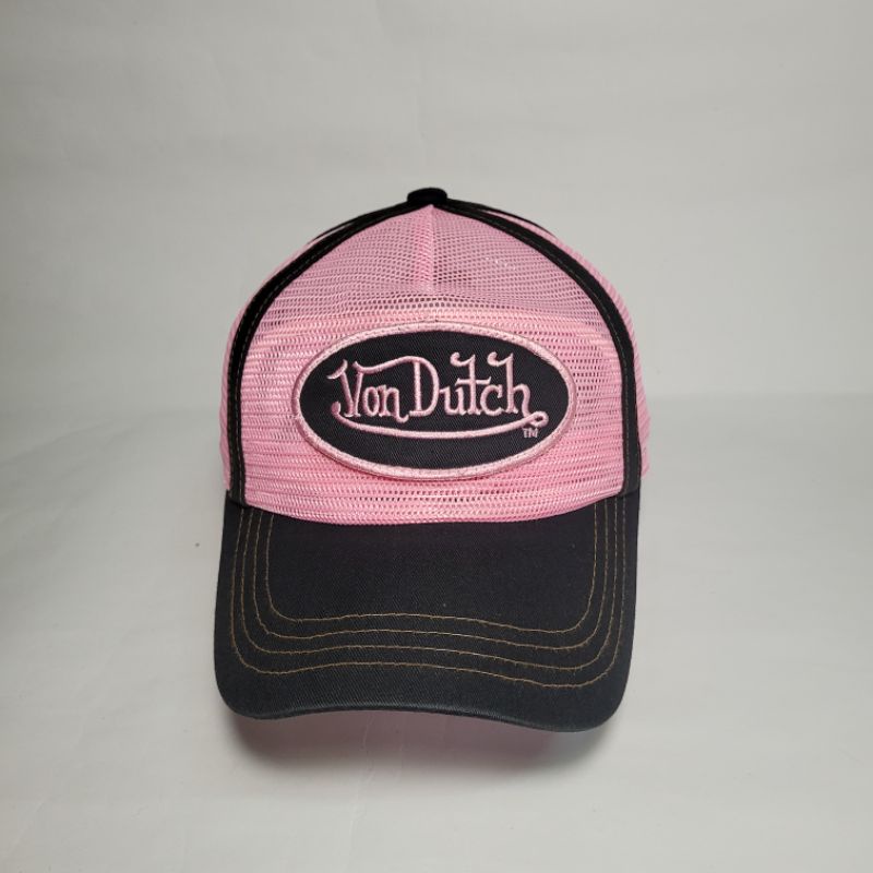 Topi Cap Von Dutch Full Trucker (Black/Pink) Second