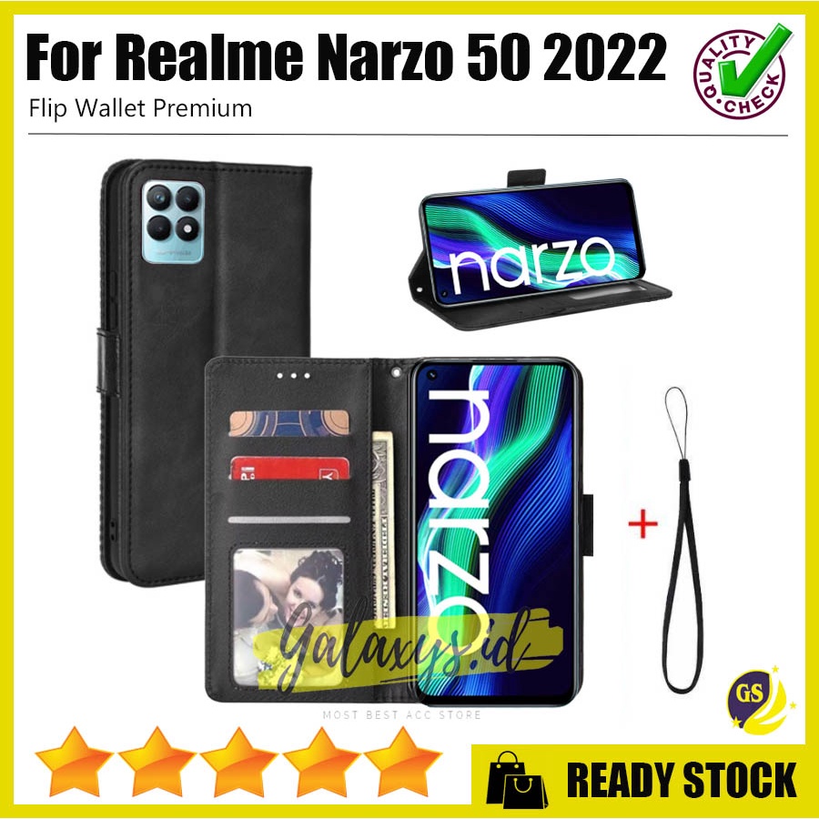 Flip Case OPPO A57 4G Oppo A17 A17K 2022 A33 A53 A31 2020 A9 2020 A5 2020 Realme Narzo 50 2022 REALME 3 3 Pro 5 5i 5s 6 7 Pro Realme 8i 8 7i C17 Pro Flip Wallet Leather Mirror Cover Kulit Dompet Casing Sarung Buku