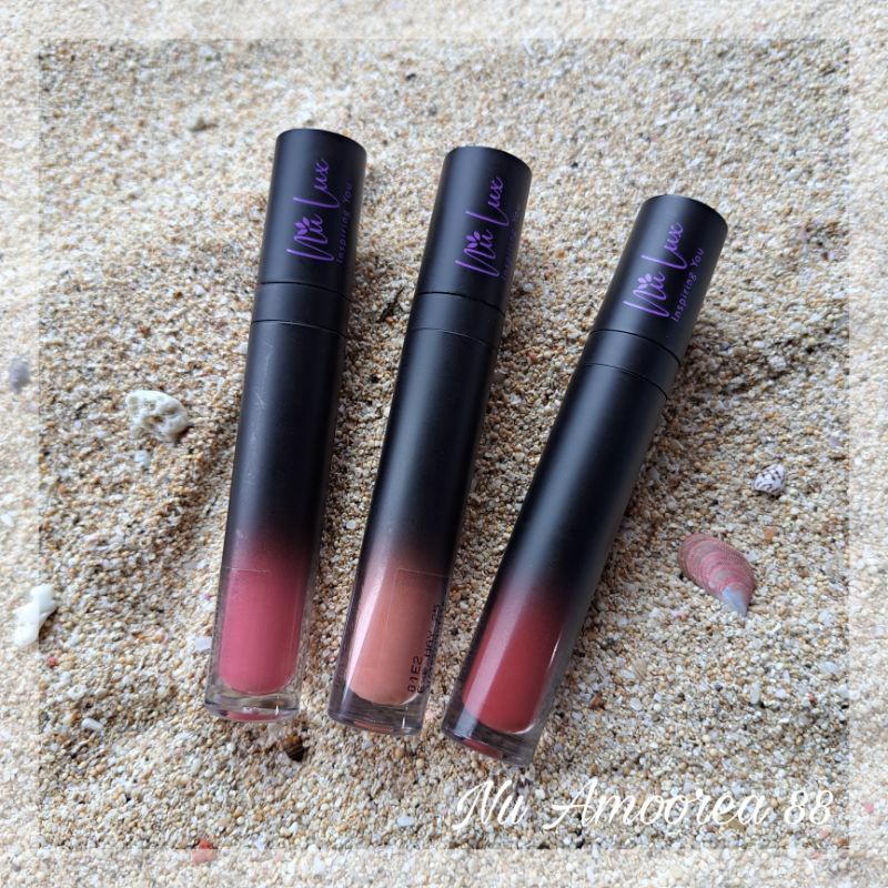 Promo // Nu Lux Lip Paint Nu Amoorea Lipstik Halal Natural Matte Waterprof
