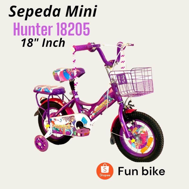 Sepeda Anak Perempuan / Sepeda Mini Anak 18 Inch - Hunter 18205