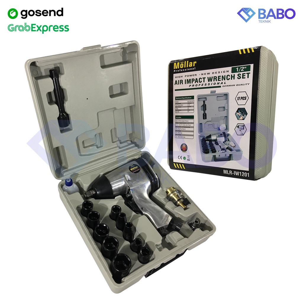 Air Impact wrench mollar pembuka baut mollar