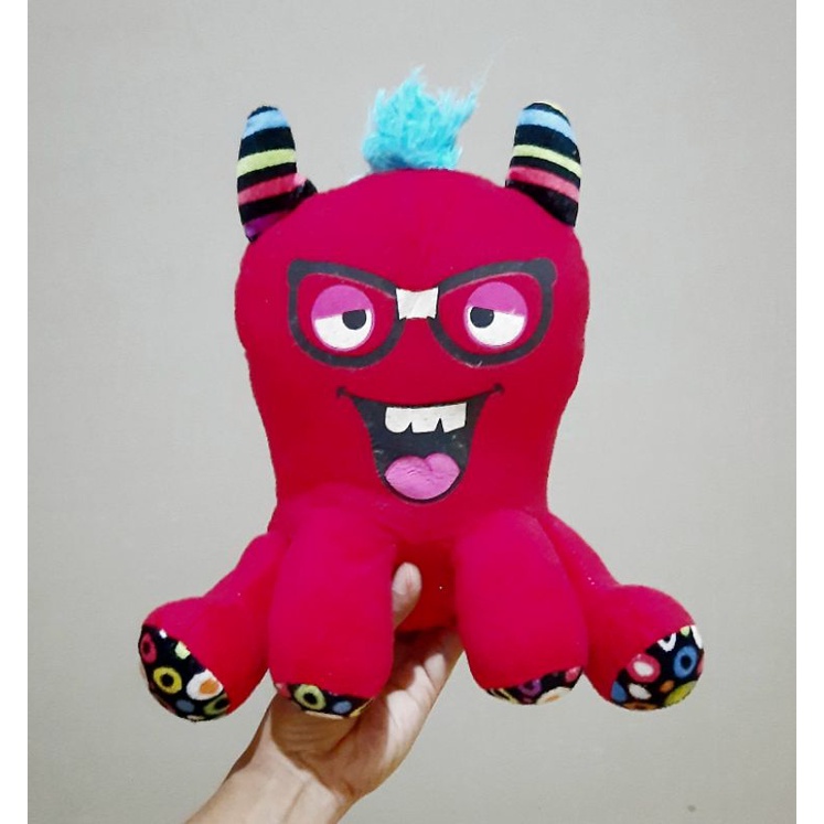 Boneka Karakter Red Devil Size 25 Cm/ Boneka Monster/ Boneka Devil