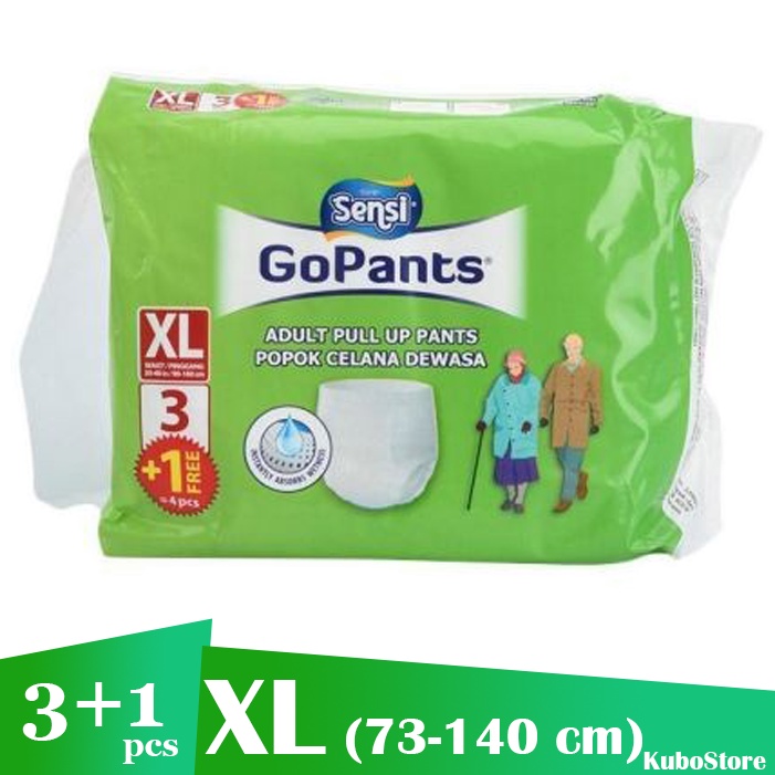 Sensi GoPants MINI Diaper Popok Dewasa Model Celana Adult Go Pants S, M, L, XL