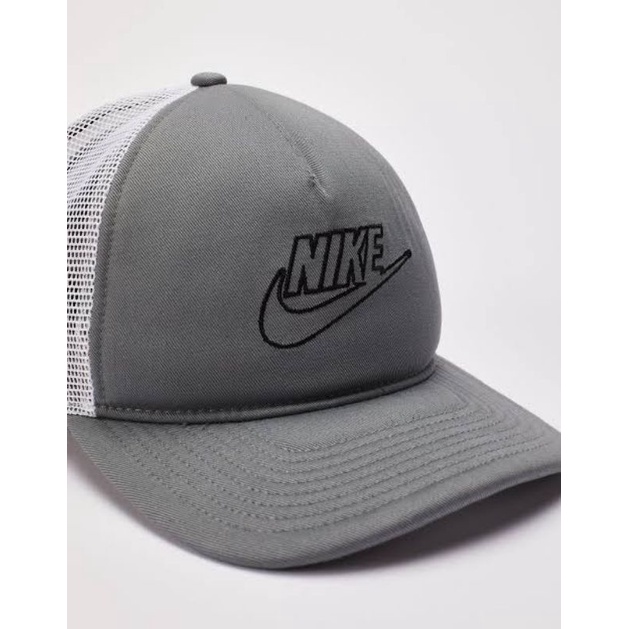 Nike Classic 99 Futura Trucker Cap Grey Abu DC3984-084 Topi Original