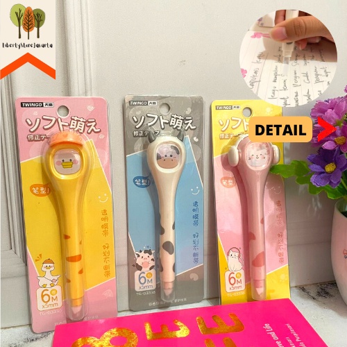

Correction Tape Twinggo TG-B3336 Model Zoo Panjang Lucu Tip X Tipex Kertas Tip Ex Unik Penghapus Fancy Best Gift Stationery For School Alat Tulis Kantor Sekolah Ready Grosir