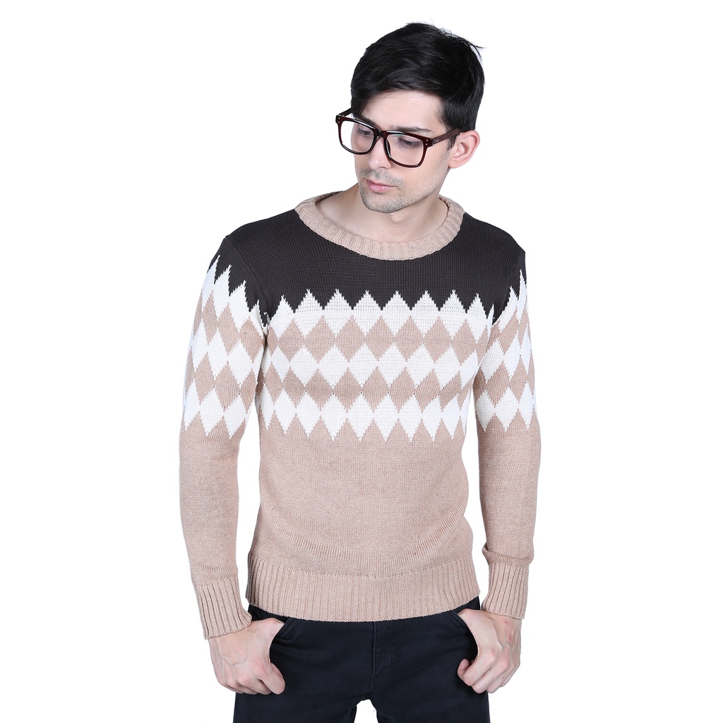 Casual Male Sweaters Rajut Biru – SWE 557